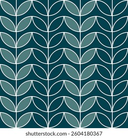 Green palette geometric seamless pattern