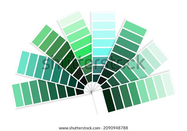 Green Palette Swatch Gradient Tone Interior Stock Vector (Royalty Free ...