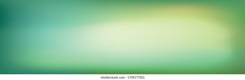 Green panoramic studio background with white glow