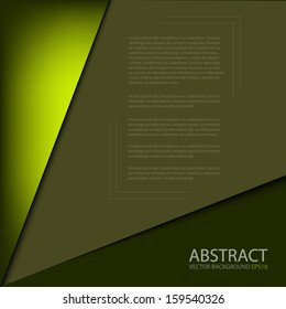 green paper background vector for text and message design on modern web template
