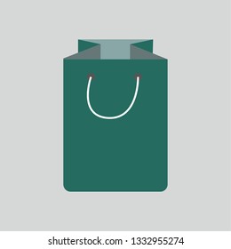 green paper bag