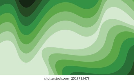 Green paper cut abstract background for backdrop or presentation