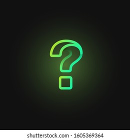 Green paper folded character from a typeset, vector illustration