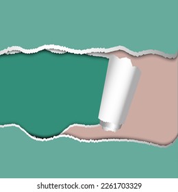 grünes Papier Lücke im modernen Stil. Kopiert Platz. Vektorgrafik.