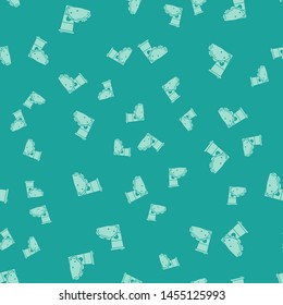 Green Paper glass and taco with tortilla icon isolated seamless pattern on green background. Soda aqua drink sign. Hamburger, burger, cheeseburger sandwich.  Vector Illustration