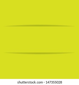 green paper label