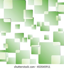 Green paper square background. EPS10 vector illustration