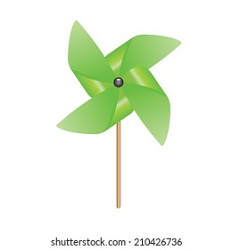 Green paper weather vanes, Vector
