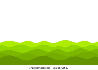 green papercut background design with copy space
