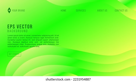 Green Papercut Web Design Abstract Background EPS 10 Vector For Website, Landing Page, Home Page, Web Page