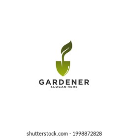 Green park environment logo template vector illustration. Farm icon logotype design in white background