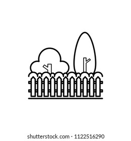 green park icon vector template