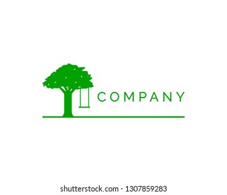 Green Park logo, Eco park vector logo
