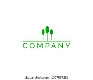 Green Park logo, Eco park vector logo