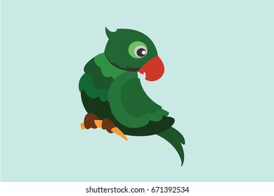 green parrot 