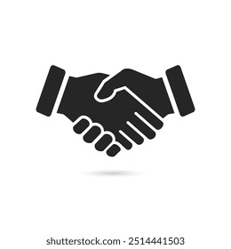 Green Partnership . Business Handshake. Handshake Icon Stock Vector