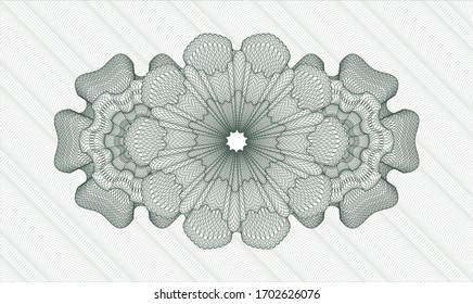 Green passport emblem. Vector Illustration. Detailed 