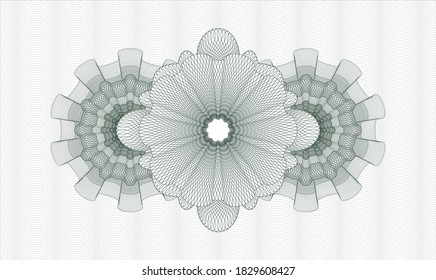 Green passport emblem. Vector Illustration. Detailed 