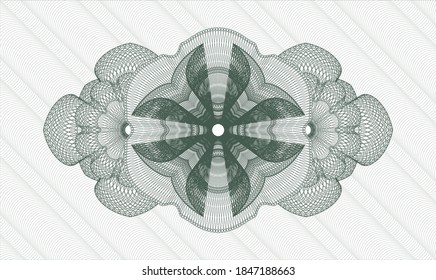 emblema del pasaporte verde. Ilustración vectorial. Detallado 