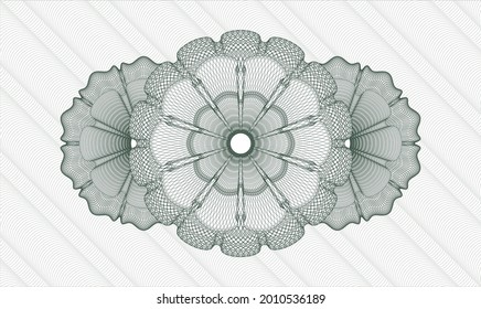 Green passport emblem. Vector Illustration. Detailed 