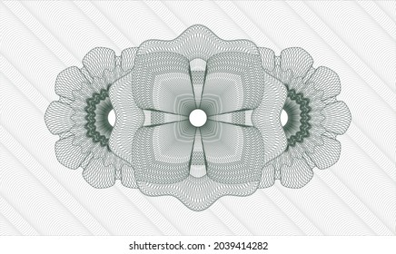 Green passport emblem. Vector Illustration. Detailed 