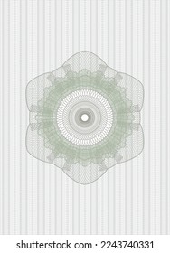 emblema del pasaporte verde. Ilustración vectorial. Detallado. 