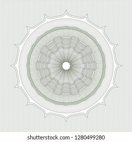 Green passport money rosette