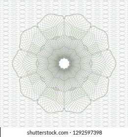 Green passport money rosette