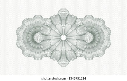 Green passport money rosette