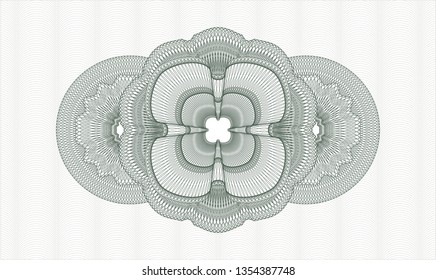 Green passport money rosette
