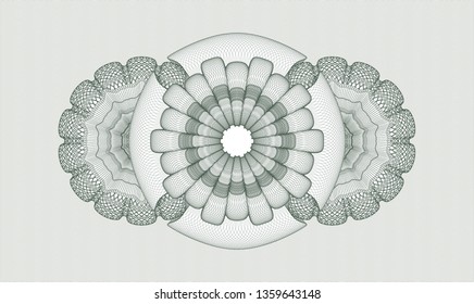 Green passport money rosette