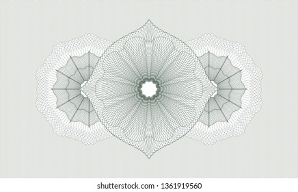 Green passport money rosette