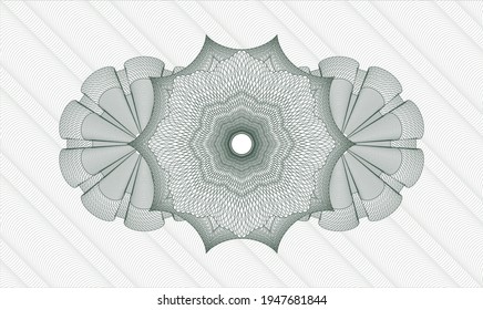 Rosette con dinero del pasaporte verde. Ilustración vectorial. Detallado 