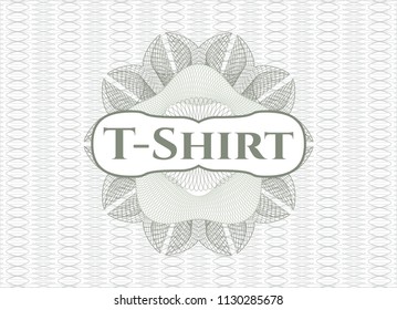 Green passport money style rossete with text T-Shirt inside