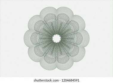 Green passport money style rossete