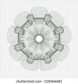 Green passport money style rossete