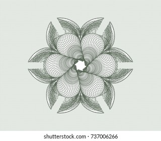 Green passport money style rossete