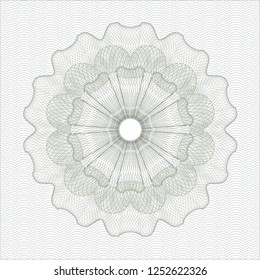 Green passport rosette