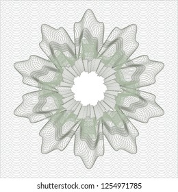 Green passport rosette