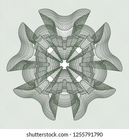 Green passport rosette