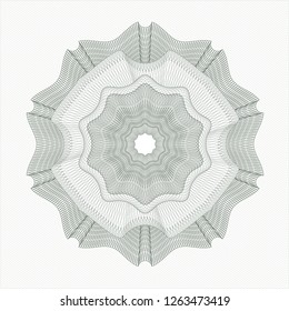 Green passport rosette