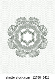 Green passport rosette