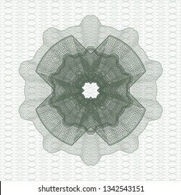 Green passport rosette