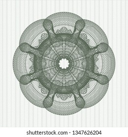 Green passport rosette