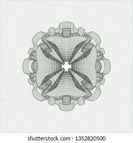 Green passport rosette