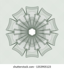 Green passport rosette