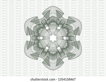 Green passport rosette