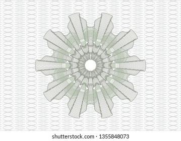 Green passport rosette