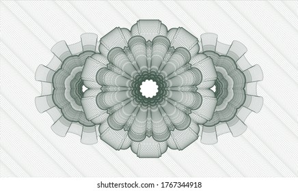 Rosette de pasaportes verdes. Ilustración vectorial. Detallado 