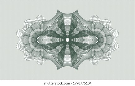Rosette de pasaportes verdes. Ilustración vectorial. Detallado 